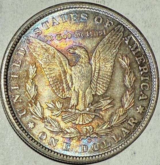 1899 O Slider Toned Morgan Dollar