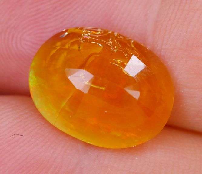 Orange and green flashing! 5.07ct Mexican Fire Opal!