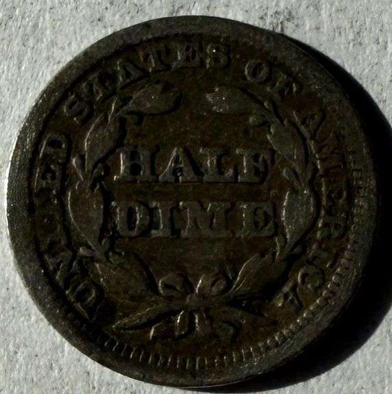 1853 Arrows Seated Half Dime