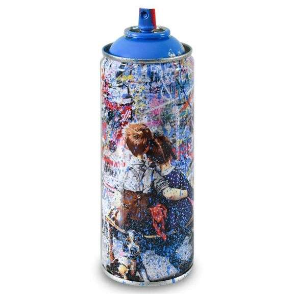 "Work Well Together (Cyan)" by Mr. Brainwash