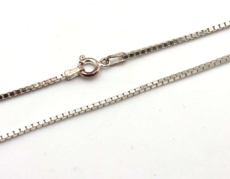 Group lot of 3 vintage 925 sterling silver chains