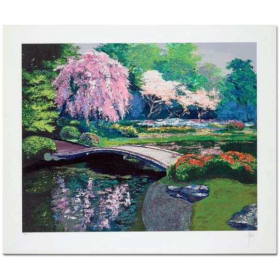 "Reflections Of Imperial Garden" by Mark King (1931-2014)