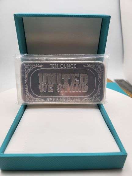 Flag Design SilverTowne 10 Ounce Silver Bar