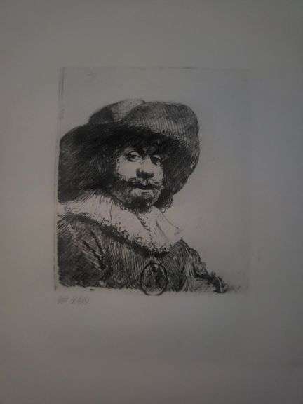 Collection of 15 Very Rare Etchings After Rembrandt (c. 1880)