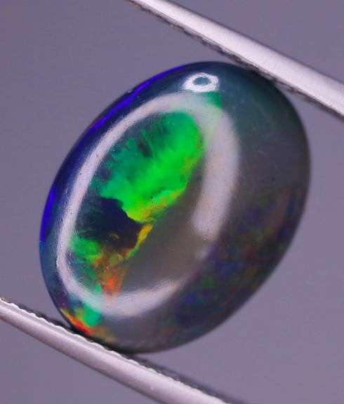 Look at the rich color in this 4.22ct velvety black Welo Opal!