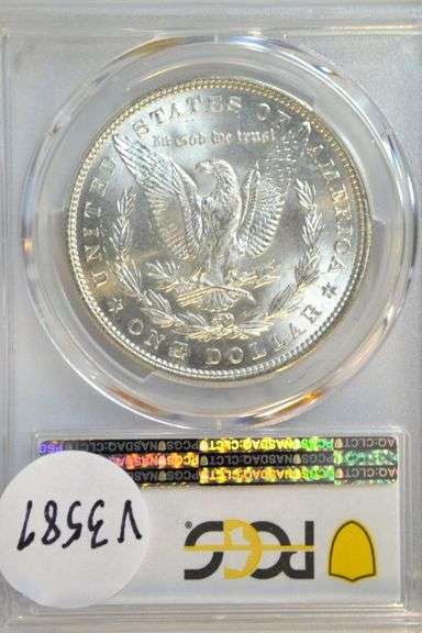 Better near Gem BU 1884 Morgan Silver Dollar. PCGS MS64