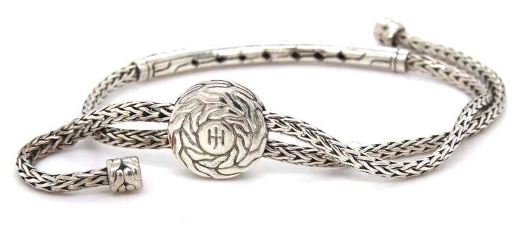 John Hardy classic chain sterling silver and citrine bar bolo bracelet