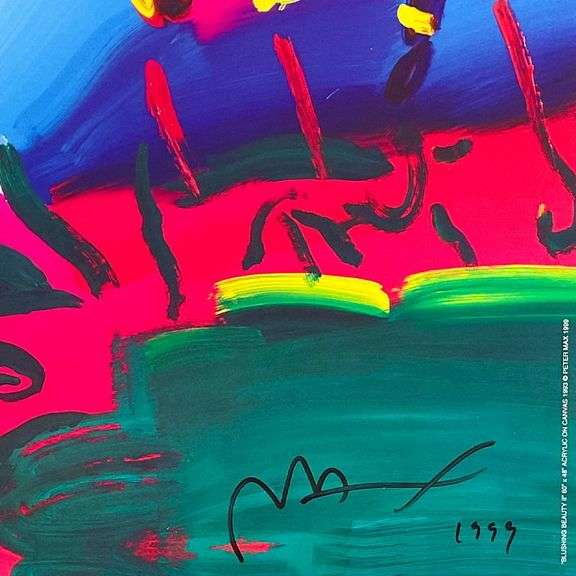 "Blushing Beauty" by Peter Max