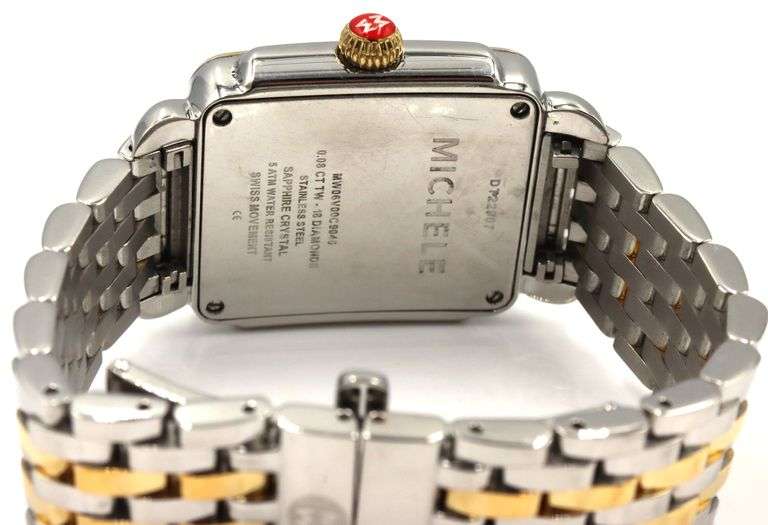 Michelle Deco mother of pearl dial 29mm two tone watch