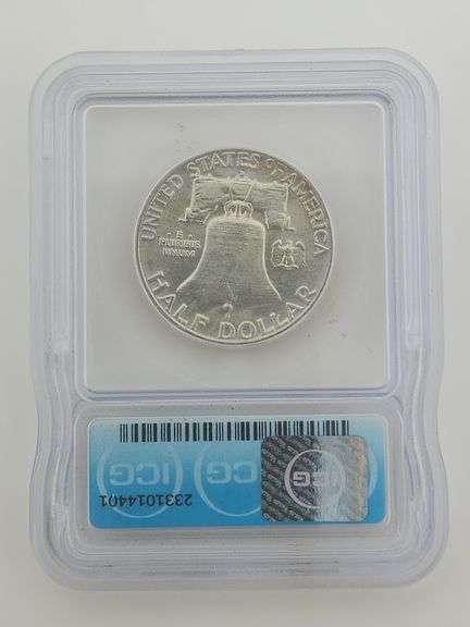 1960-D Franklin Half Dollar, ICG MS65
