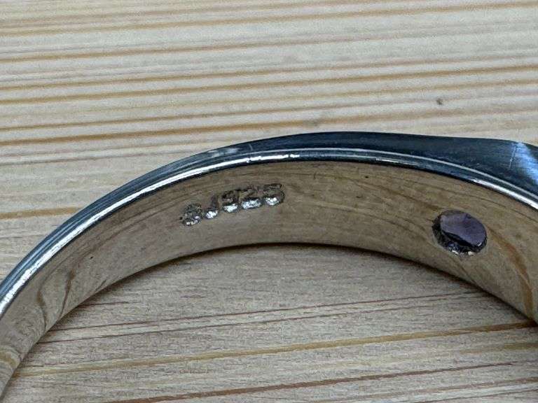 Sterling Silver Iolite Gemstone Ring Size 6