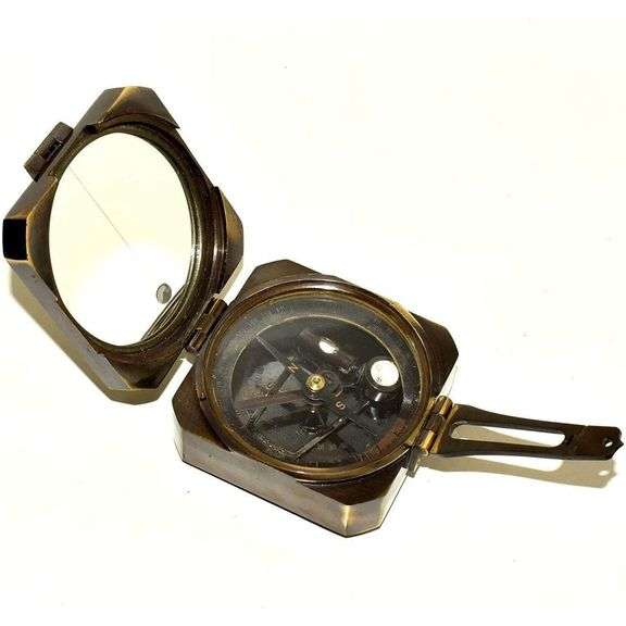 Solid Brass Vintage-Style Compass