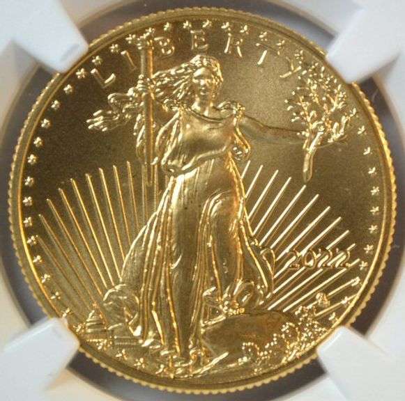 Flawless Signed NGC MS70 graded 2022 $25 Gold Eagle