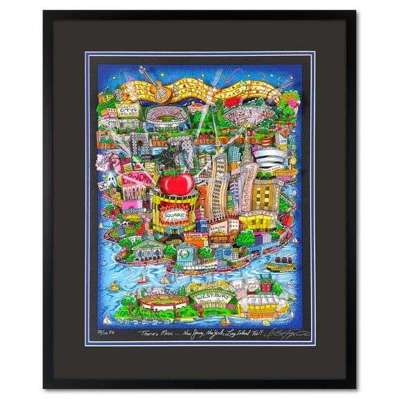 "There's Music: New Jersey, New York, Long Island Too!!" by Charles Fazzino