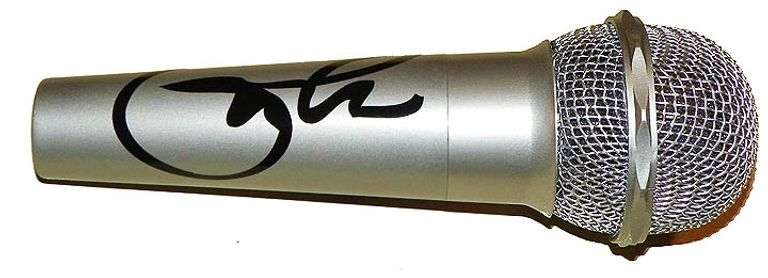 Eric Clapton Autographed Facsimile Signed Microphone