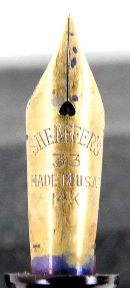 Vintage Sheaffers Fountain Pen & Pencil in Box, 14K Nib