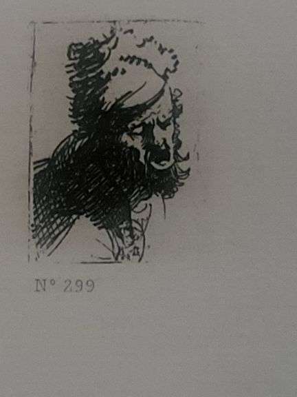 Collection of 15 Very Rare Etchings After Rembrandt (c. 1880)