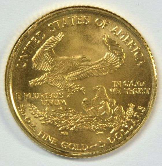Superb Gem BU 2001 $5 American Gold Eagle coin