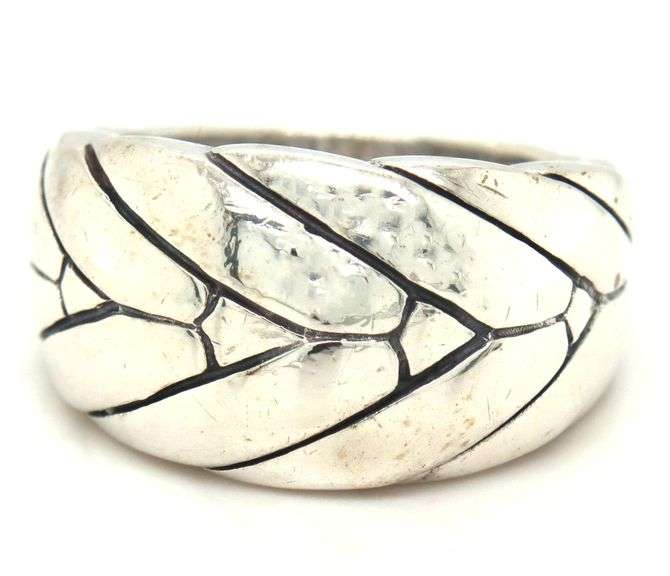 John Hardy modern chain tapered ring