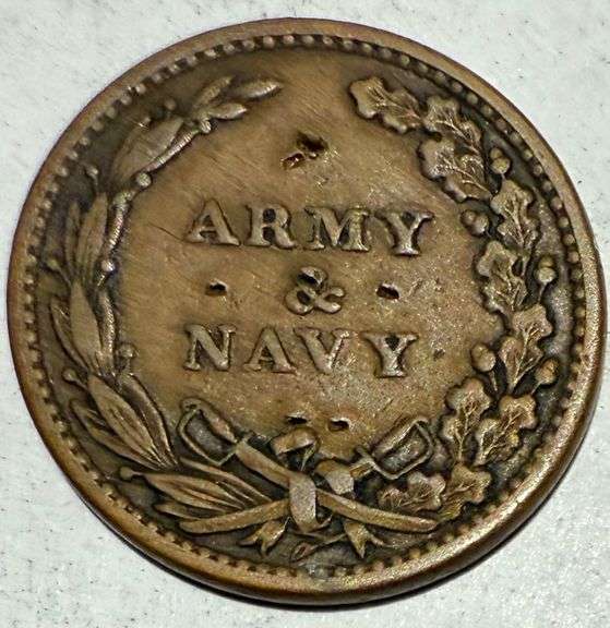 Army & Navy/ Old US Capitol Civil War Token