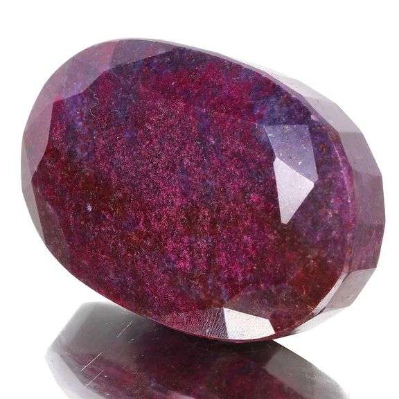 Huge 1650 Ct Natural Mined From The Earth Certified Red Ruby Solitaire