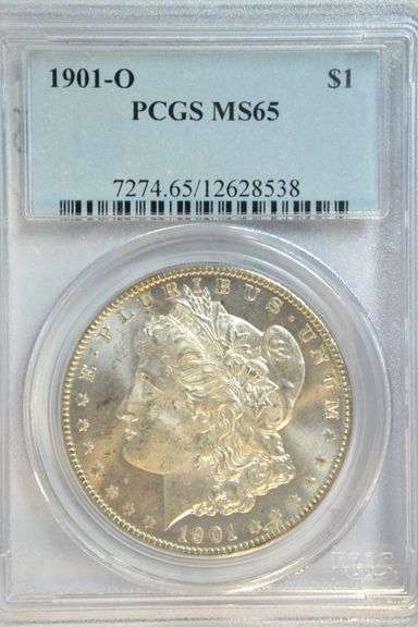Great-looking Gem BU 1901-O Morgan Silver Dollar. PCGS MS65