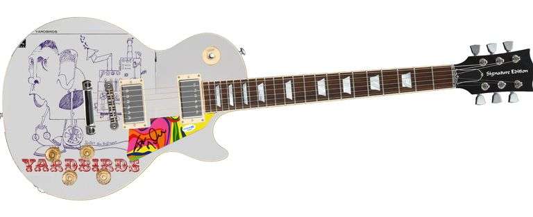 Yardbirds Jim McCarty Signed Roger The Engineer LP Cd Graphics Guitar ACOA