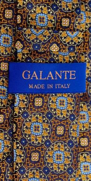 Fine Quality Italian Hand Made Silk Tie By Galante