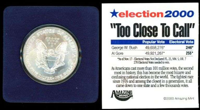 2000 Painted 1 Ounce American Silver Eagle