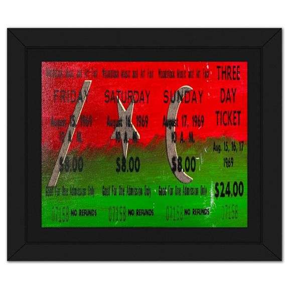 "Woodstock Ticket" by Steve Kaufman (1960-2010)