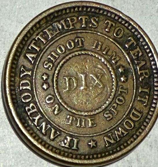 1863 Ft Dix Patriotic Civil War Token