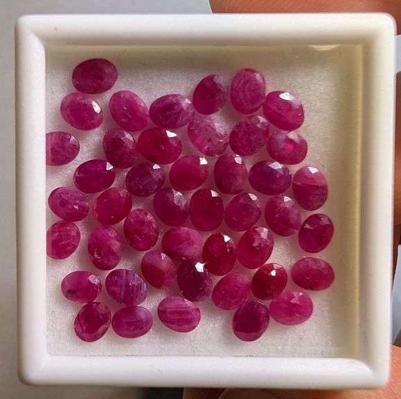 Rare heated only 11.70ct Ruby set from Madagascar