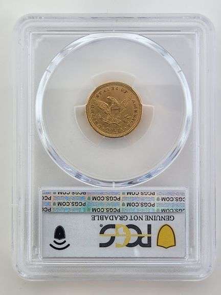 1861 $2.50 Gold, PCGS Cleaned-AU Detail