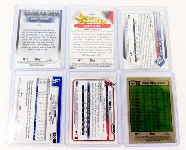 6 Shohei Ohtani Topps Baseball Cards