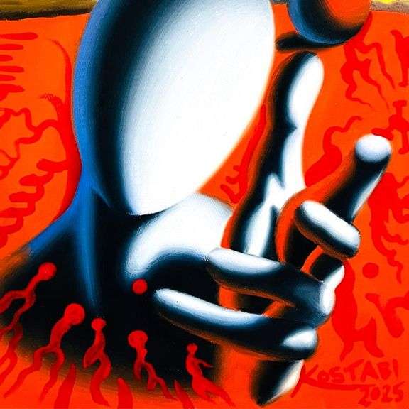 "The Pulse of Eternity" by Mark Kostabi