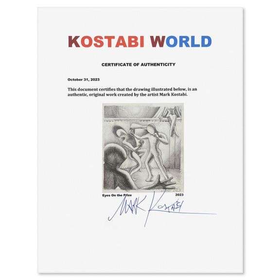 "Eyes on the Prize" by Mark Kostabi