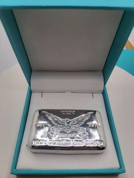 Golden Eagle 10 Ounce Silver Bar
