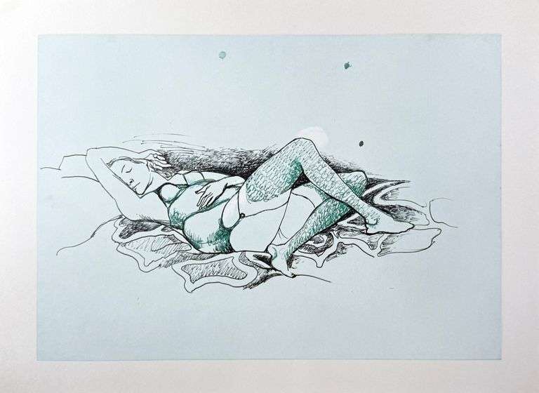 Limited Edition Renato Guttuso Artwork from 'Disegni Eritoci' Portfolio