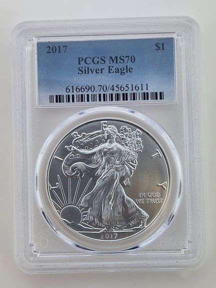 2017 American Silver Eagle, PCGS MS70