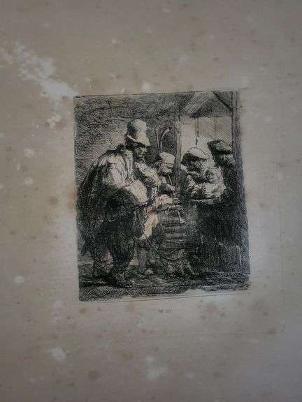 Collection of 15 Very Rare Etchings After Rembrandt (c. 1880)