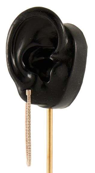 2.00ctw Round Diamond Inside Out Hoop Earrings in 14K