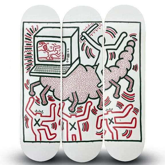 "Centipede" by Keith Haring (1958-1990)