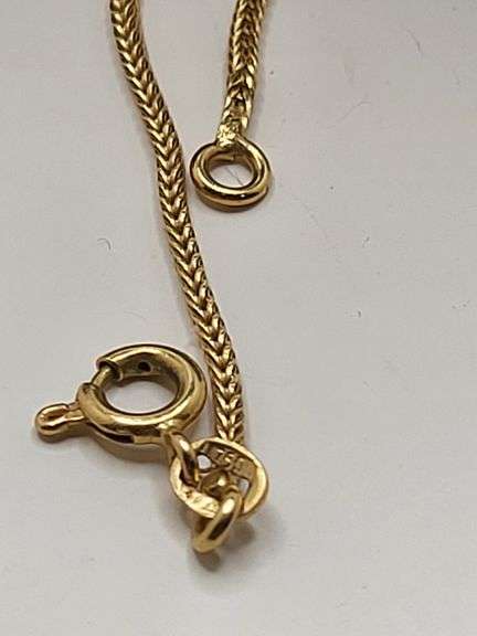 18k gold italian chain, size: 32,