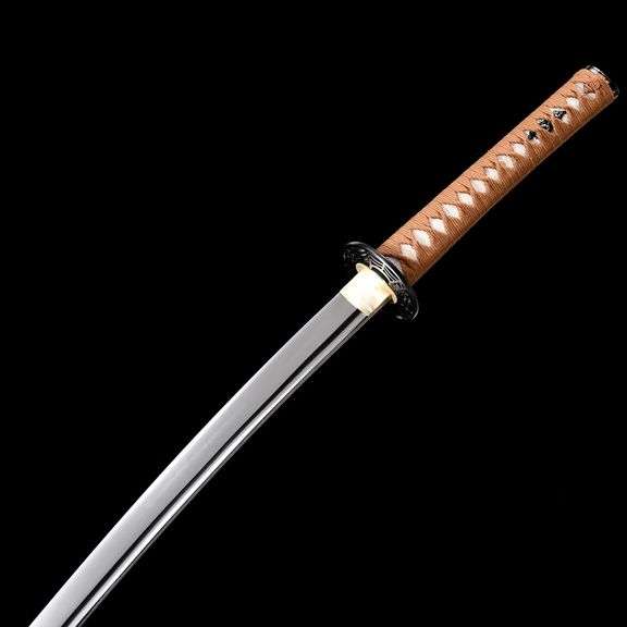 Handmade Katana Samurai Sword Clay-Tempered Steel Blade