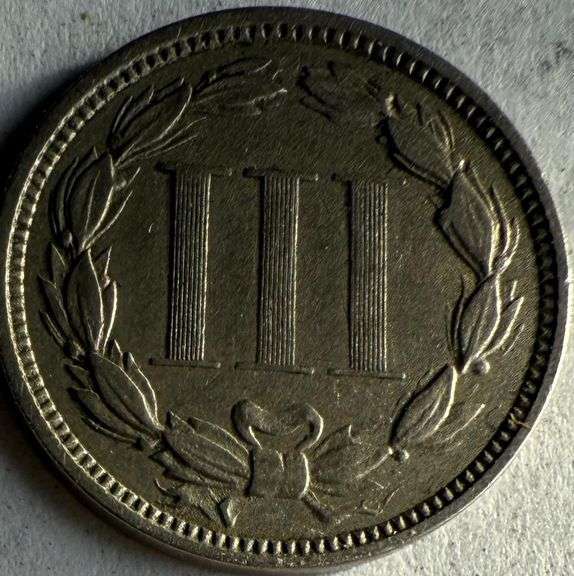 Sharp 1875 3 Cent Nickel