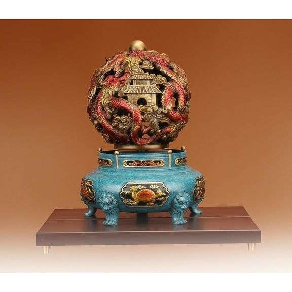 Solid Copper Feng Shui Dragon Ball