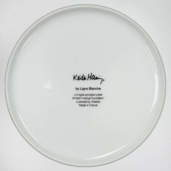 "White on Red" by Keith Haring (1958-1990)