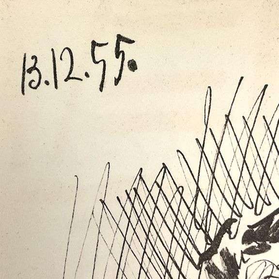"Carnet de Californie 13.12.55" by Pablo Picasso (1881-1973)