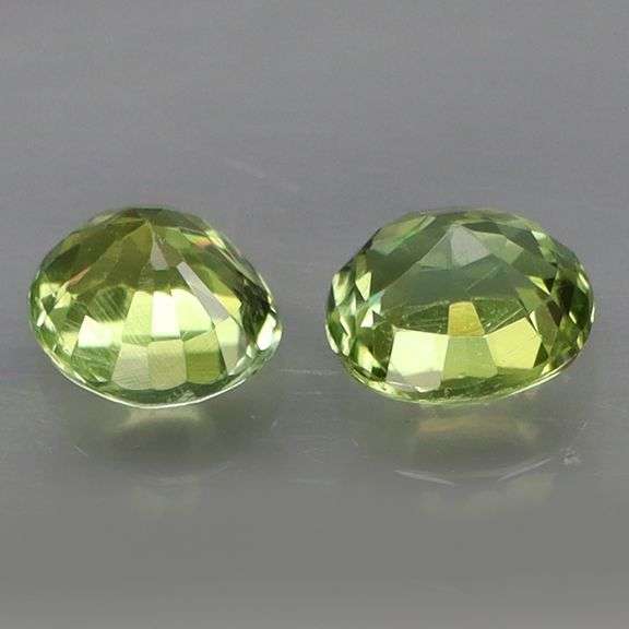 Brilliant! 1.06ct top spring green Tourmaline pair! Untreated!