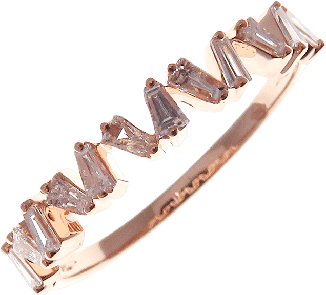 18KT Rose Gold Diamond Band